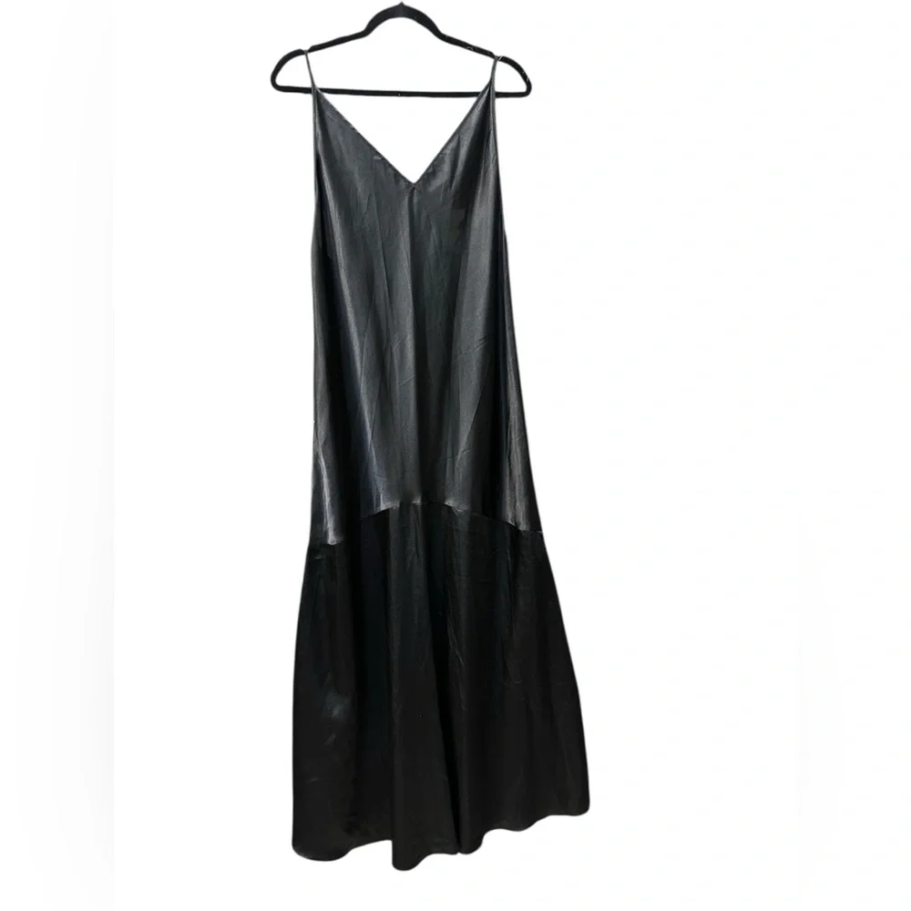 Victoria’s Secret Black Satin Slip Dress – Sleepwear
